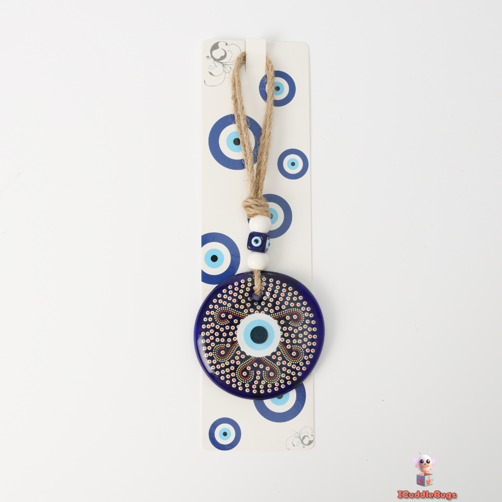Blue Evil Eye Glass Decoration – Bold Protection and Style