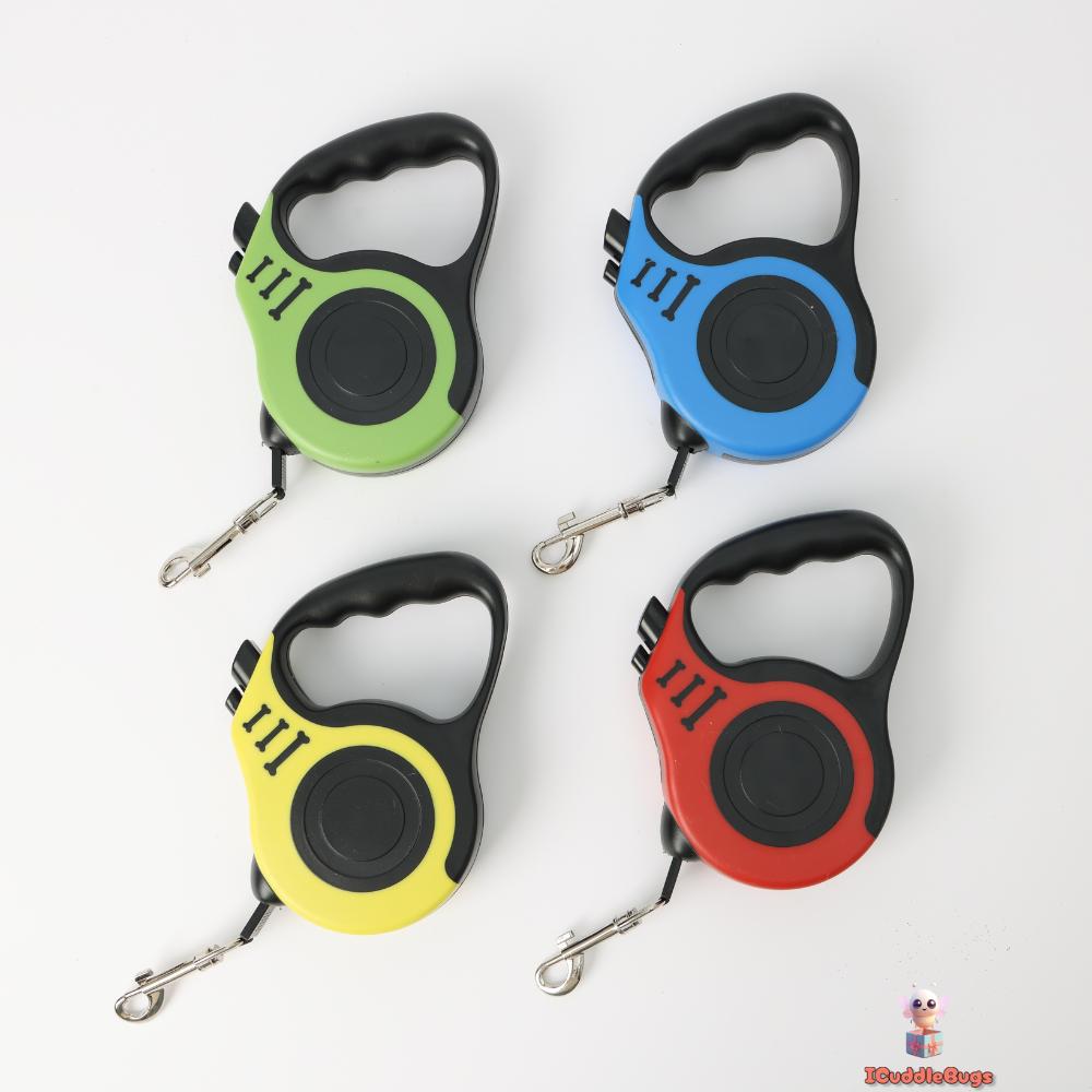 Retractable Dog Leash, 5 Metre Length, Blue and Black, Comfortable Grip Handle