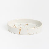 Modern Ceramic Bathroom Set - 3-Piece Minimalist Organizer with Soap Dispenser, Holder, and Tray - Stylish Bathroom Essentials for Contemporary Decor