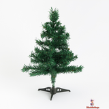 45cm Miniature Christmas Tree – PE/PVC Blend with Silver Surround, Perfect Tabletop Holiday Decor