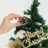 Festive Mini Christmas Tree 45cm – PE/PVC Blend with Silver Surround, Perfect for Small Spaces