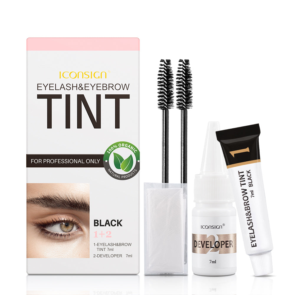 ICONSIGN Eyelash & Eyebrow Tint Kit with Brow Lamination Effect