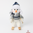 Skiing Snowman Christmas Doll Set, Blue, Fabric, 25 cm
