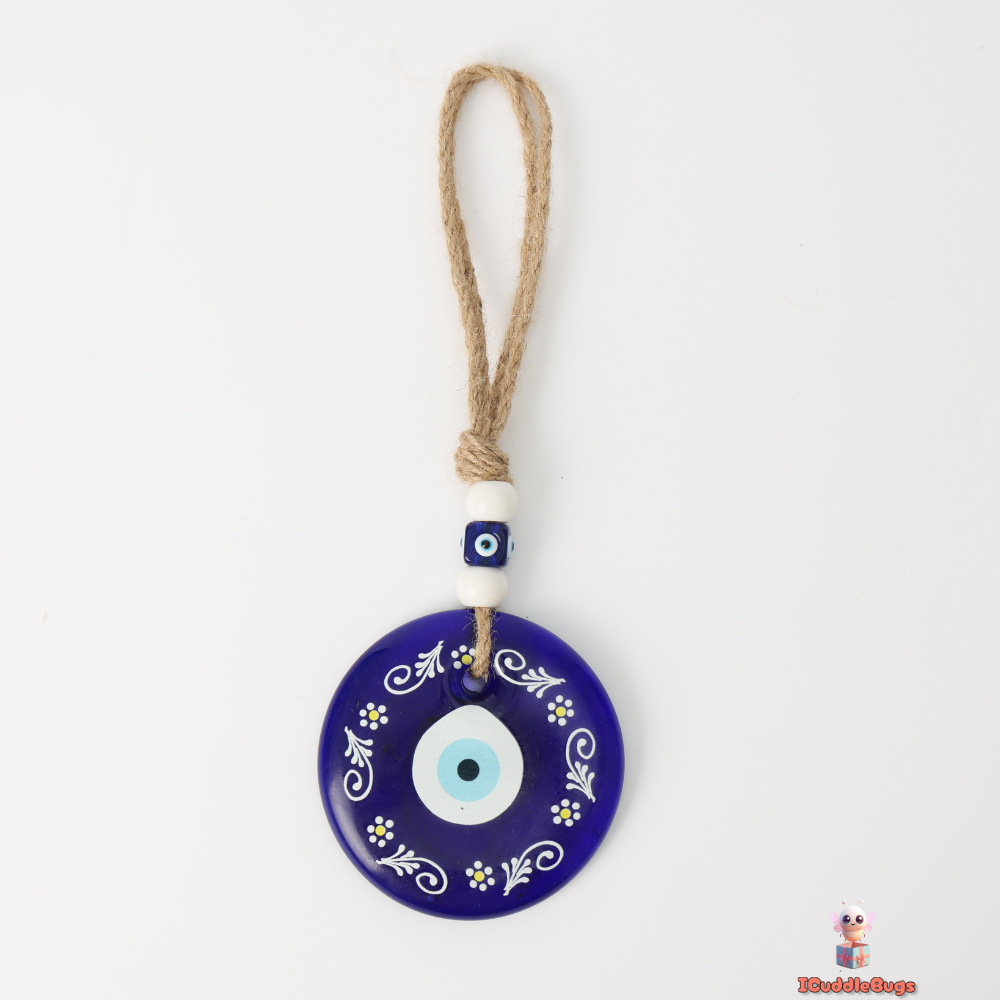 Blue Evil Eye Glass Decoration – Bold Protection and Style