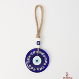 Blue Evil Eye Glass Decoration – Bold Protection and Style