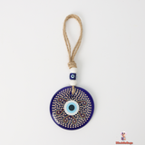 Blue Evil Eye Glass Decoration – Bold Protection and Style