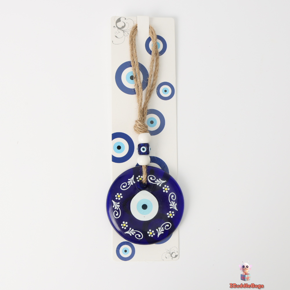 Blue Evil Eye Glass Decoration – Bold Protection and Style