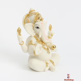 Meditative Ganesh Sculpture – Guardian of Wisdom and Prosperity