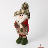 Telescopic Small Santa Doll - Adjustable Seasonal Accent, 17x10x47 cm, Red and Green, 378g