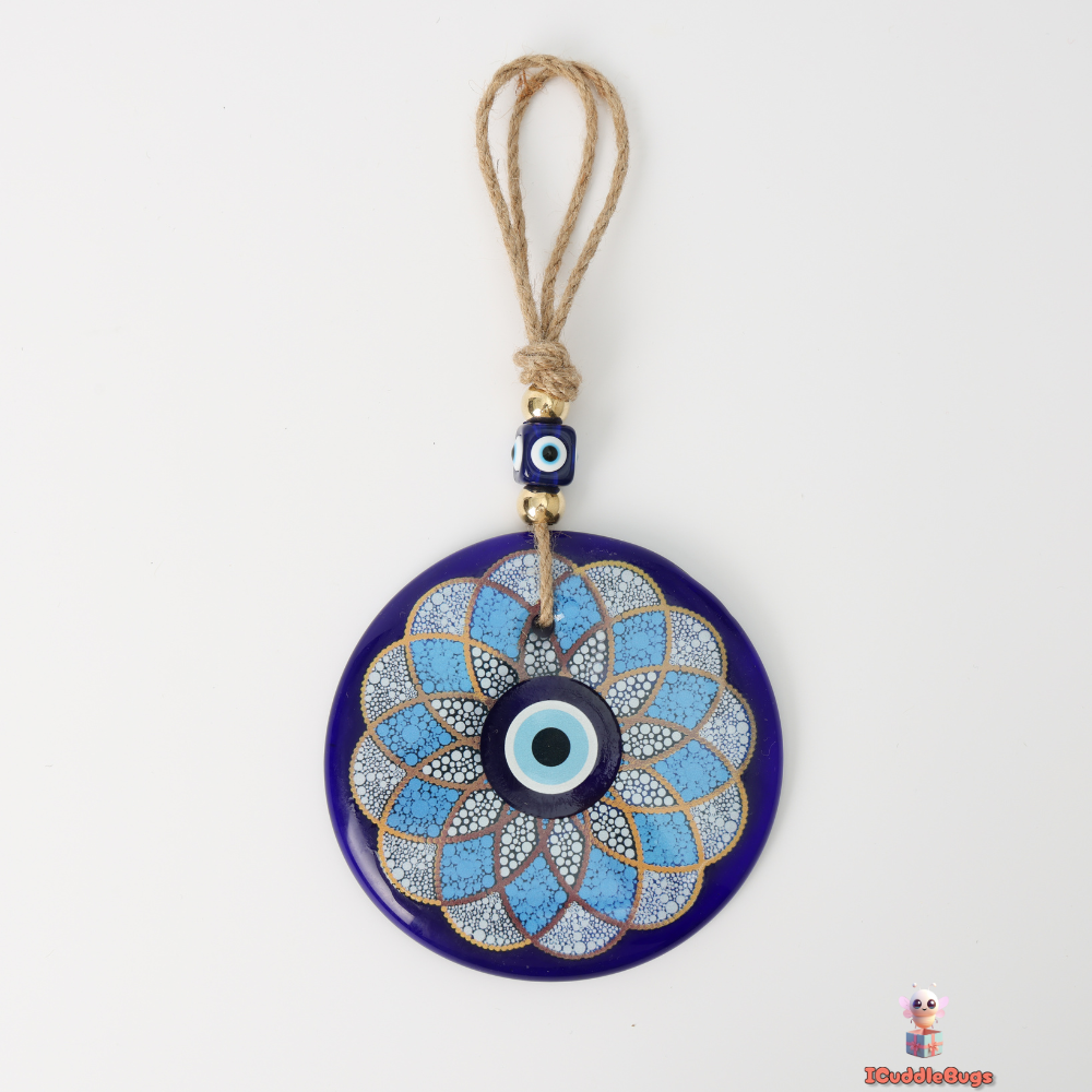 Blue Evil Eye Glass Decoration – Bold Protection and Style