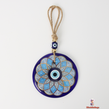 Blue Evil Eye Glass Decoration – Bold Protection and Style