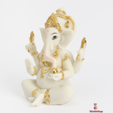 Meditative Ganesh Sculpture – Guardian of Wisdom and Prosperity