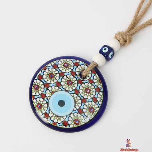 Blue Evil Eye Glass Decoration – Elegance with Protective Energy