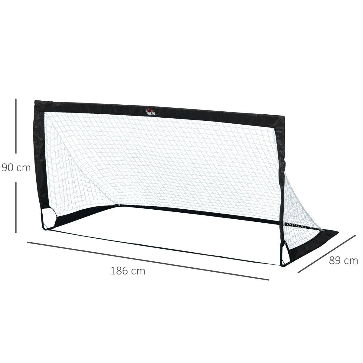 Football Goal Folding Outdoor with All Weather Net Kids Adults 6'x3' HOMCOM