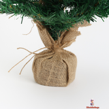 Festive Mini Christmas Tree 45cm – PE/PVC Blend with Silver Surround, Perfect for Small Spaces