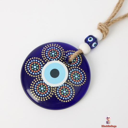 Blue Evil Eye Glass Decoration – Elegance with Protective Energy