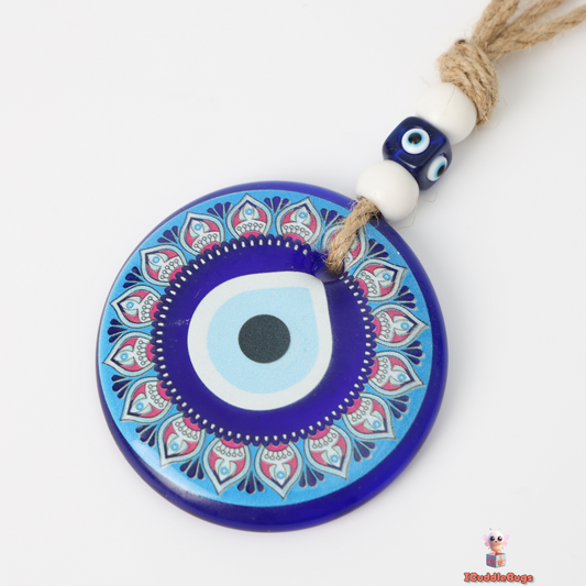 Blue Evil Eye Glass Decoration – Elegance with Protective Energy