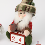 Handcrafted Fabric Christmas Dolls – Festive Holiday Decor Set (16x10x26cm)