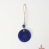 Elegant Blue Evil Eye Glass pendant – Guardian of Harmony
