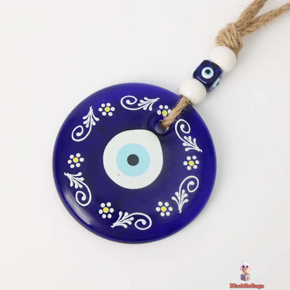 Blue Evil Eye Glass Decoration – Bold Protection and Style