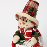 Handcrafted Fabric Christmas Dolls – Festive Holiday Decor Set (16x10x26cm)