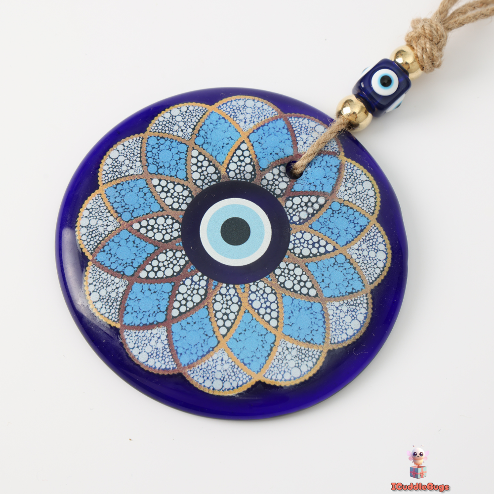 Blue Evil Eye Glass Decoration – Bold Protection and Style