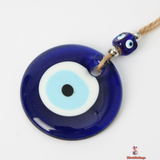 Elegant Blue Evil Eye Glass pendant – Guardian of Harmony