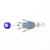 Large Blue Evil Eye Glass Hanging Decor, 23 x 7 cm, Attracting Positive Energy