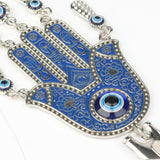 Large Blue Evil Eye Glass Hanging Decor, 23 x 7 cm, Attracting Positive Energy