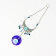 Classic Blue Evil Eye Glass Decoration, 20 x 4 cm, Symbol of Peace and Safety