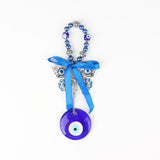 Blue Glass Evil Eye Decor, 18 x 5 cm, Protection and Balance