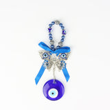 Blue Glass Evil Eye Decor, 18 x 5 cm, Protection and Balance