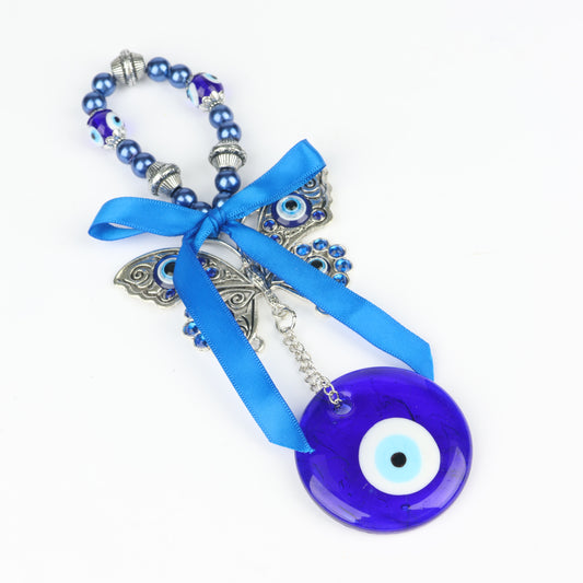 Blue Glass Evil Eye Decor, 18 x 5 cm, Protection and Balance