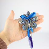 Blue Glass Evil Eye Decor, 18 x 5 cm, Protection and Balance