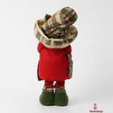Telescopic Small Santa Doll - Adjustable Seasonal Accent, 17x10x47 cm, Red and Green, 378g