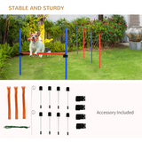 Pet Agility Set Training Play Kit Dog Jump Hoop Poles Tunnel Obedience Equipment