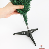 45cm Miniature Christmas Tree – PE/PVC Blend with Silver Surround, Perfect Tabletop Holiday Decor