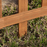 12 Pack Wooden Border Fences, Garden Fixed Picket Fence