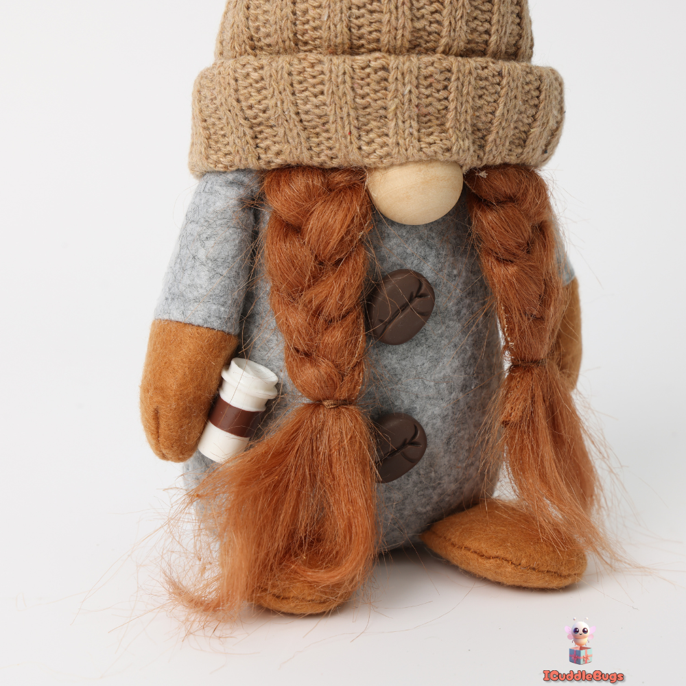 Cozy Fabric Coffee Dolls, Set of 4, Assorted Colours and Designs, 24 x 12 cm