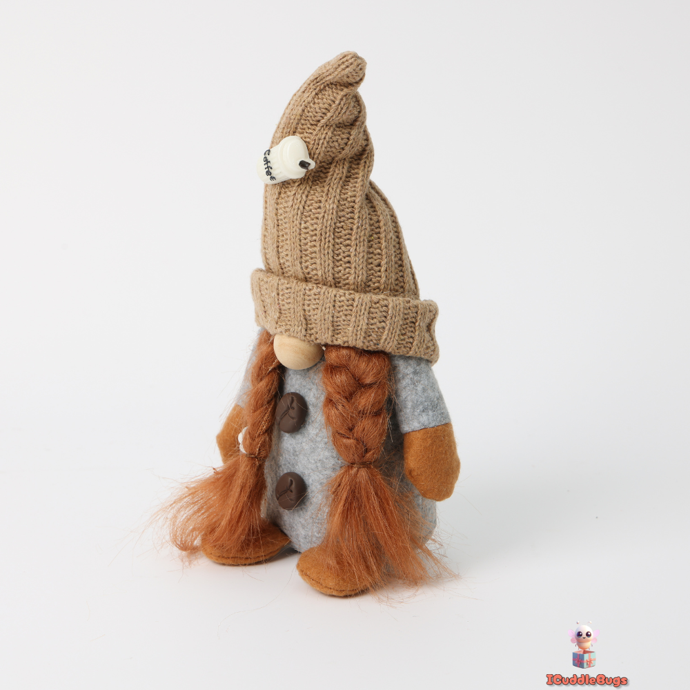 Cozy Fabric Coffee Dolls, Set of 4, Assorted Colours and Designs, 24 x 12 cm