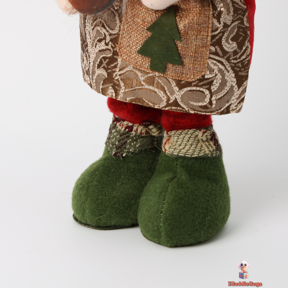 Telescopic Small Santa Doll - Adjustable Seasonal Accent, 17x10x47 cm, Red and Green, 378g