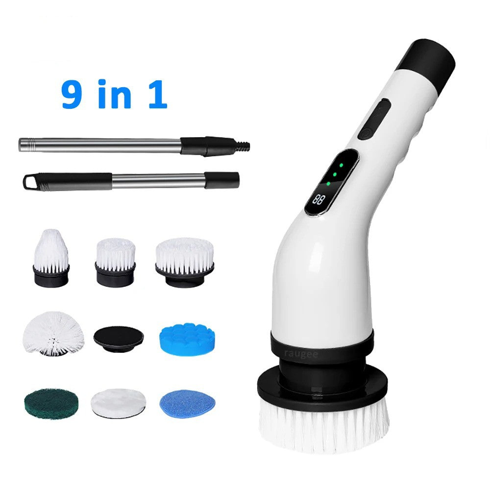 Electric Cordless Spin Scrubber – Rotating Bathroom Cleaning Brush