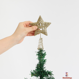 Festive Mini Christmas Tree 45cm – PE/PVC Blend with Silver Surround, Perfect for Small Spaces