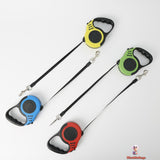 Retractable Dog Leash, 5 Metre Length, Blue and Black, Comfortable Grip Handle