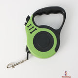 Retractable Dog Leash, 5-Metre Length, Ergonomic Handle, Green and Black