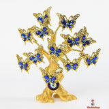 Blue Evil Eye Gold Tree Decor, Guardian of Harmony and Positivity, 20 cm