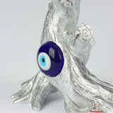 Classic Blue Evil Eye Protection Tree Decor, Resin Sculpture