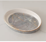 Premium Ceramic Bathroom Set - Multi-Piece Organizer Kit for Lotions, Brushes, and Accessories - Stylish and Functional Bathroom Essentials for Modern Decor