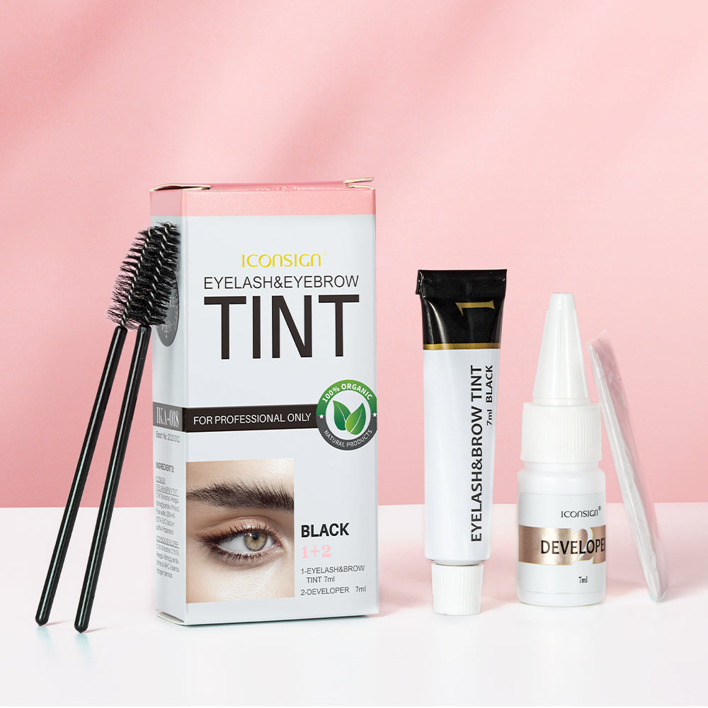 ICONSIGN Eyelash & Eyebrow Tint Kit with Brow Lamination Effect
