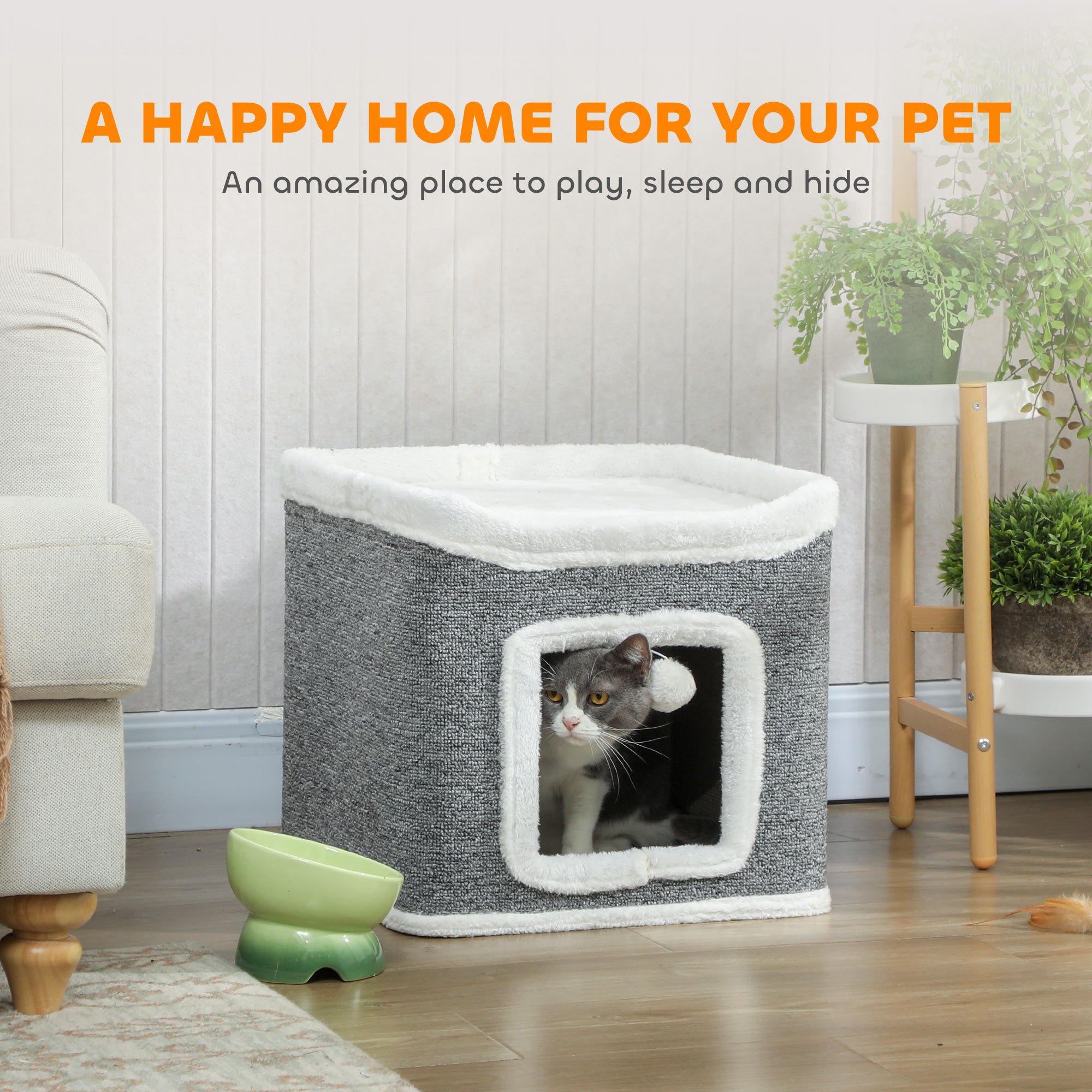 2-Level Cat House Bed